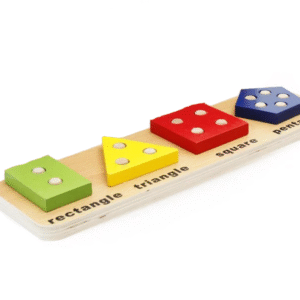 Ξύλινο παιχνίδι αντιστοίχισης γεωμετρικών σχημάτων (Δ)