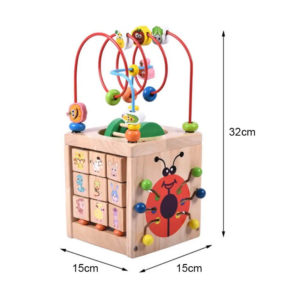 Ξύλινο εκπαιδευτικό παιχνίδι-Κύβος δραστηριοτήτων